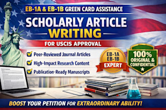 write and publish article for eb1a research profile visa success