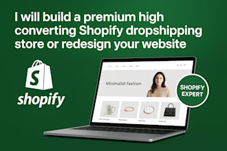 redesign design a shopify dropshipping store shopify branded store
