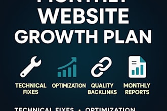 complete monthly seo optimization and traffic boost