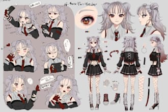 draw anime ref sheet anime reference sheet fursona furry reference sheet nsfw oc
