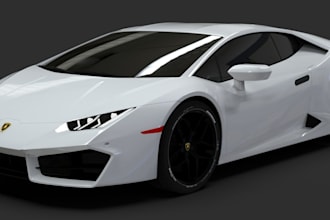 custom 3d game car model, 3d sport car animation, airplane modelling,3d printing