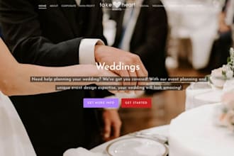 design squarespace event planner website wedding organizer website event website