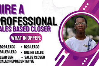 commission based sales closer online sales representative b2b sales closer