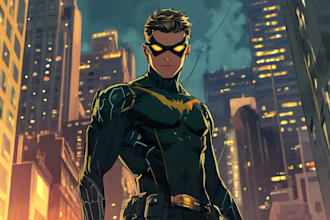 write a superhero comic book