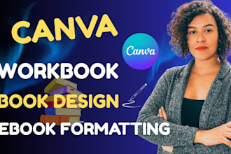 canva ebook design, workbook design, ebook formatting, canva template