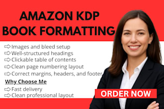 format your ebook and paperback for KDP, lulu, and ingramspark publishing