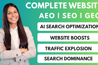optimize your website using GEO, aeo, ai search voice SEO and high da backlinks