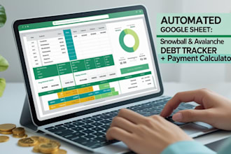 google sheet automated snowball avalanche tracker payment calculator spreadsheet