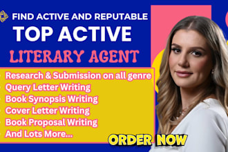 submit your book to active agents and write book proposal and all book materials
