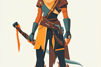 draw 2d game character or 2d character