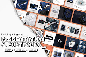 design your PDF presentation and portfolio