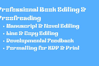 professional book editing, manuscript editing and proofreading