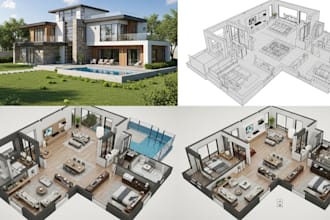 create 3d architectural designs and floor plans in chief architect