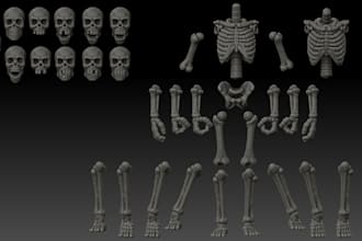 do 3d character model  3d articulated model flexi articulated model for printing