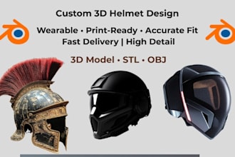 create 3d mask 3d helmet 3d wearable cosplay model armor 3d cosplay prop