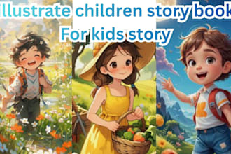 design story book illustration children book illustration for kids