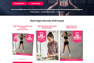build a high converting fitness sales funnel, gym, wellness, website for coaches