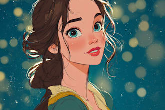 paint your portrait in disney style