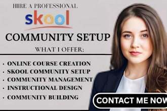 build skool community online community online course skool setup