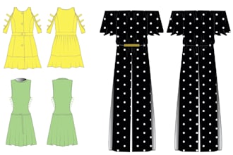 draw a fashion illustration or sketch