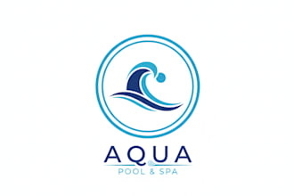 do modern, professional, pool company logo