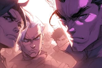draw comic book cover art and manga for you