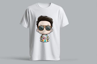 make a cartoon t shirt for you