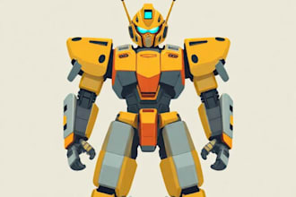 design any type of robot, armor or mecha art