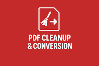 cleanup and convert your documents to PDF format