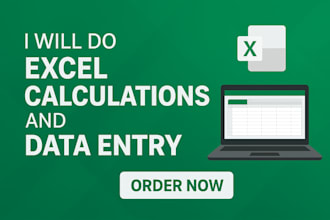 do data entry and excel business calculations