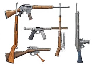 design unique weapons illustrations