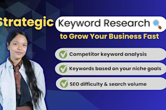 do niche based  SEO keyword research with competitor analysis