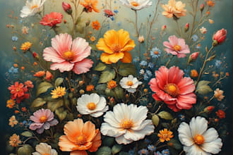 illustrate nature inspired botanical watercolor painting