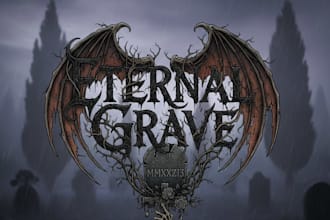 design a funeral doom metal band logo
