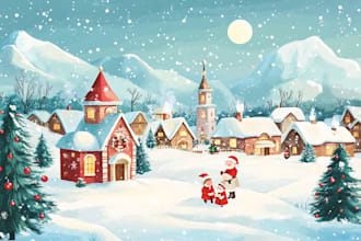 draw birthday, greeting, christmas card, postcard