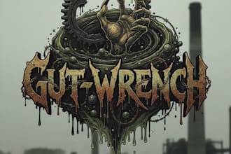 create a sludge metal logo