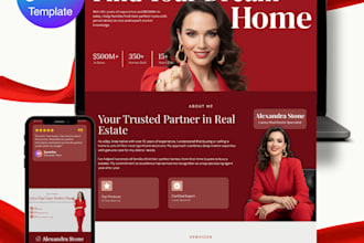 create canva landing page for your service