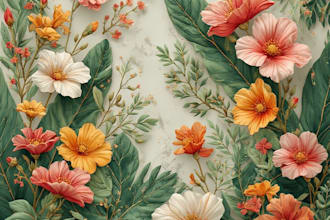 draw a detailed botanical illustration of a plant or flower