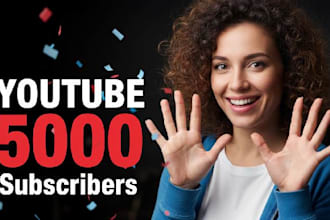 grow up 2000 youtube followers very high quality