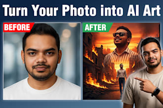 turn your photo into a realistic ai portrait or digital art