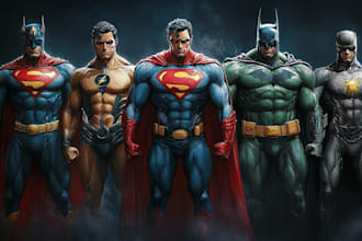 write a superhero comic book