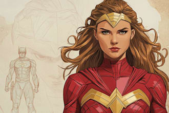 do superhero character for comics