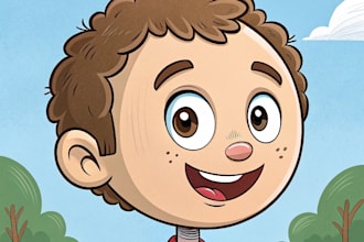 make big head cartoon caricature from your face