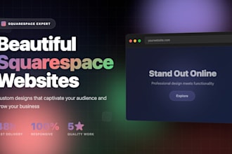 create squarespace business website