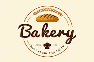 design outstanding bakery food logo