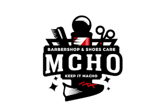 design outstanding barbershop and barber logo