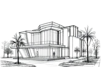 sketch architecture and interior design
