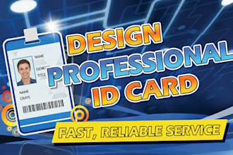 design professional id card in 12 hr