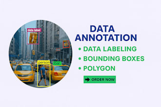 do data labelling, bounding box, data annotation for ai