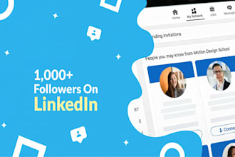 help you gain niche targeted 1000 linkedin followers